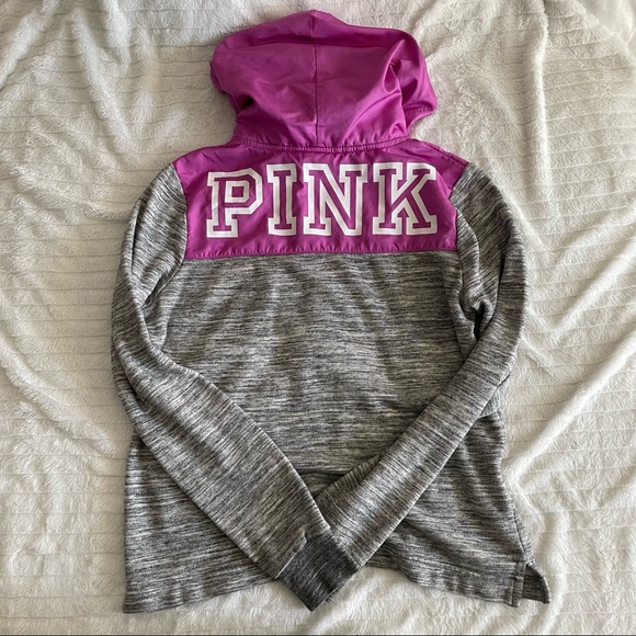 SOLD - Gray PINK Light Hoodie - Picture 6 of 6